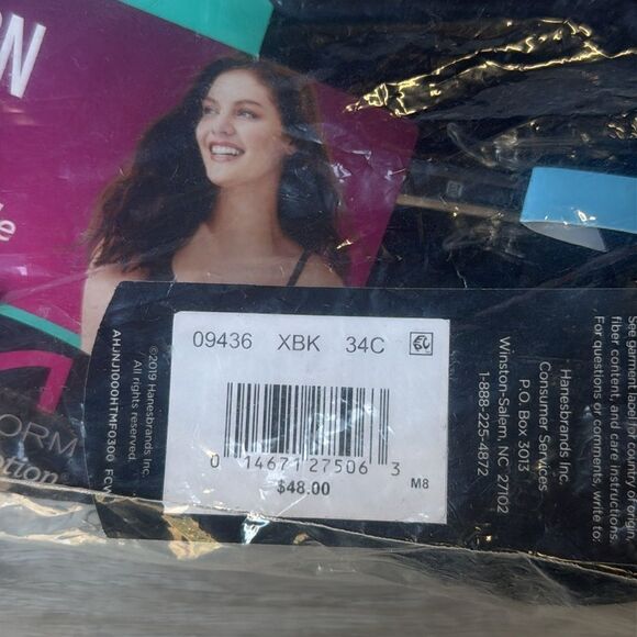 Maidenform Comfort Devotion T-Shirt Underwire Full Coverage Bra 34C Black Nwt - Picture 6 of 6